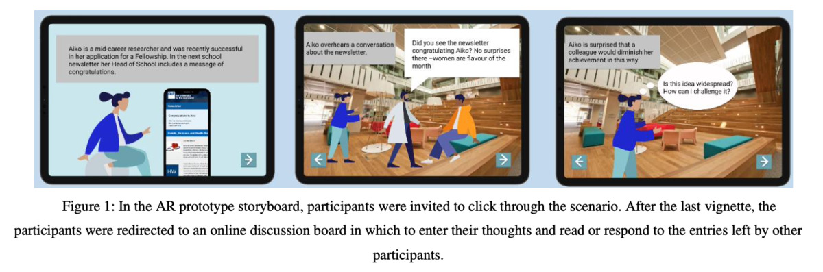 Using Augmented Reality to Explore Gender and Power Dynamics in STEM Higher Education
