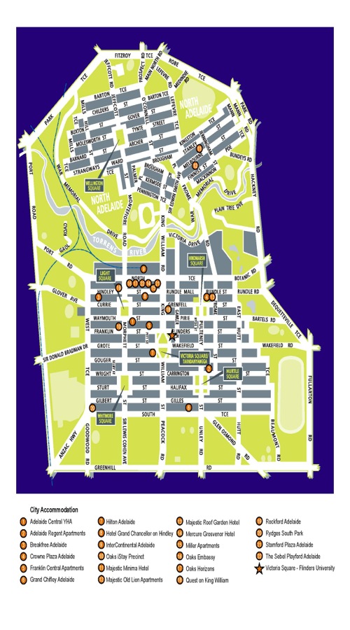 Accommodation Map - Flinders