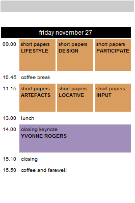 conference program