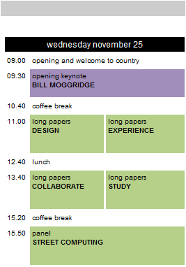 conference program